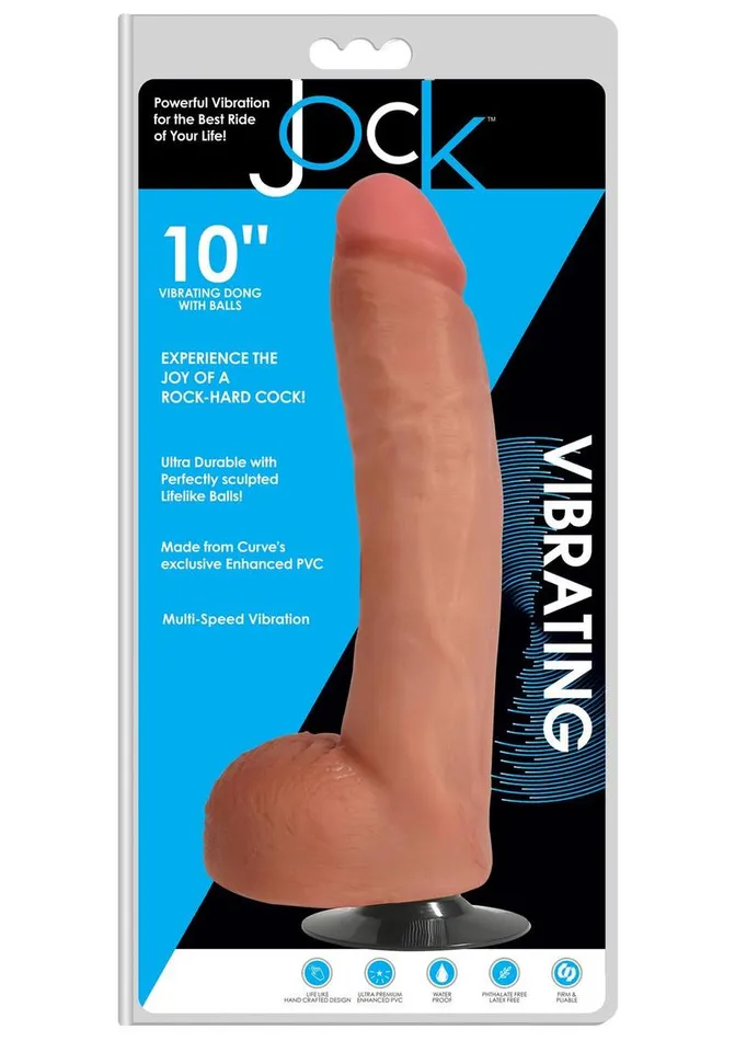 Female Sex Toys Jock Jock Vibrating Dildo with Balls