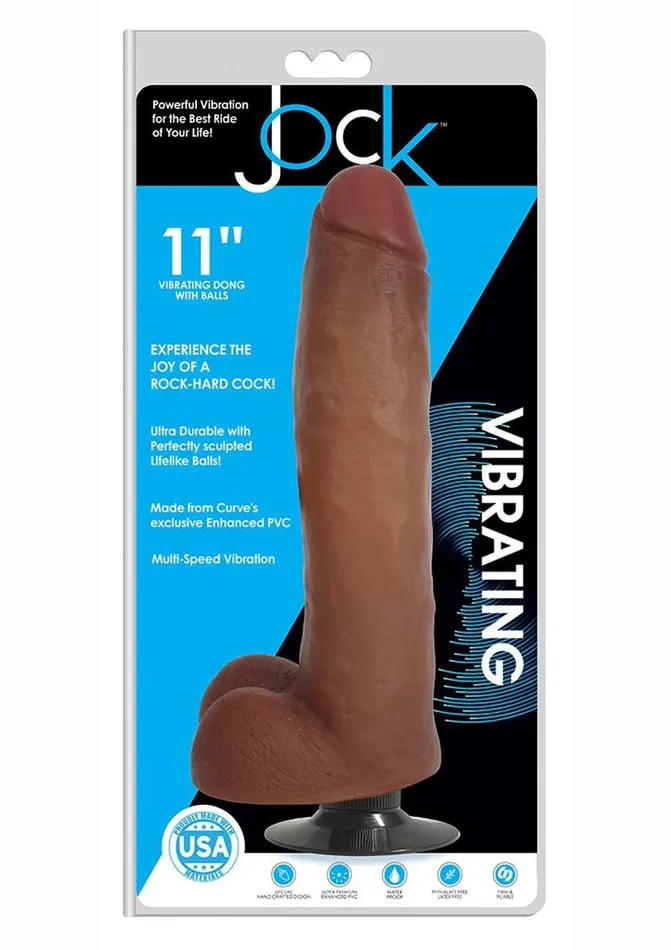 Female Sex Toys Jock Jock Vibrating Dildo with Balls