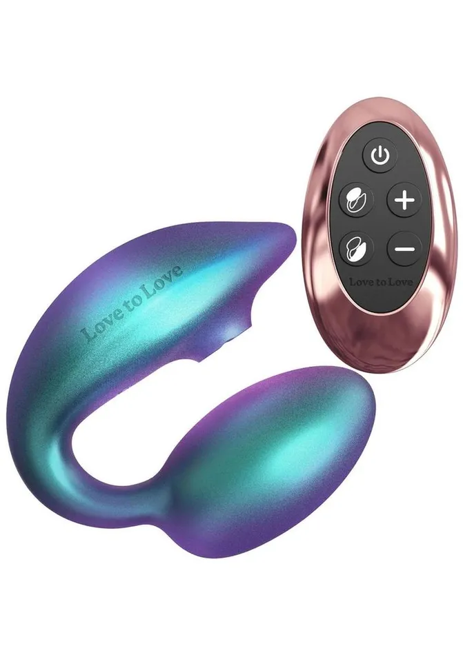 Female Sex Toys Love to Love Love to Love Wonderlover Rechargeable Silicone Dual Vibrator with Remote Iridescent Female Sex Toys Love to Love Love to Love Wonderlover Rechargeable Silicone Dual Vibrator with Remote Iridescent