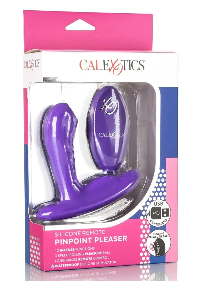 Female Sex Toys Remote Controlled Vibes Pinpoint Pleaser Silicone Rechargeable PSpot Vibrator with Remote Control