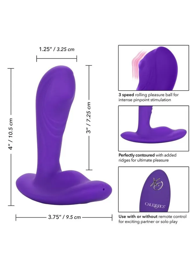 Female Sex Toys Remote Controlled Vibes Pinpoint Pleaser Silicone Rechargeable PSpot Vibrator with Remote Control