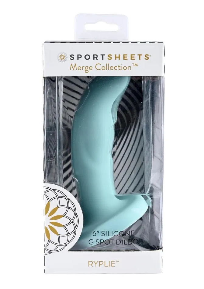 Female Sex Toys Ryplie Silicone Curved Dildo with Suction Cup Sportsheets