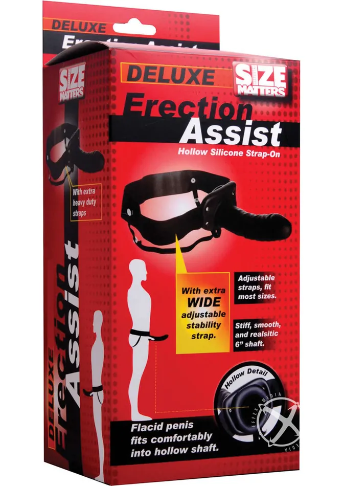 Female Sex Toys Size Matters Size Matters Erection Assist Silicone Hollow StrapOn