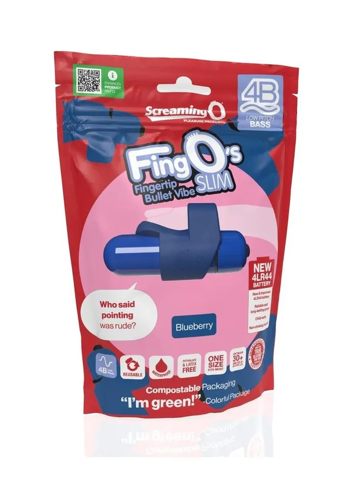 FingO Female Sex Toys 4b Fingo Slim Finger Vibrator