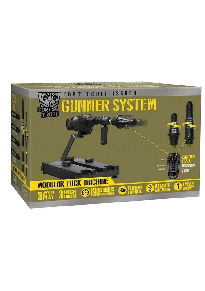 Fort Troff Female Sex Toys Fort Troffs Gunner 3In1 Machine with Remote Control