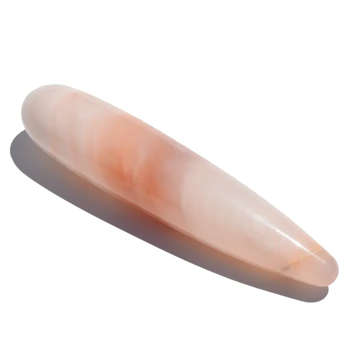 Gemstone Yoni Female Sex Toys Peach Quartz Straight Yoni Wand