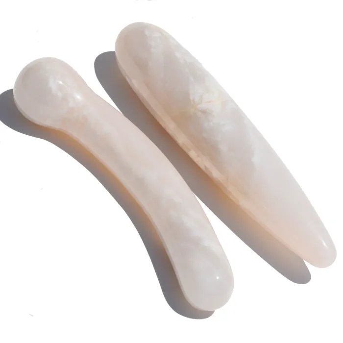 Gemstone Yoni Female Sex Toys Peach Quartz Straight Yoni Wand