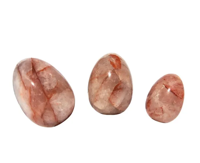 Gemstone Yoni Vibrators Fire Quartz Yoni Eggs