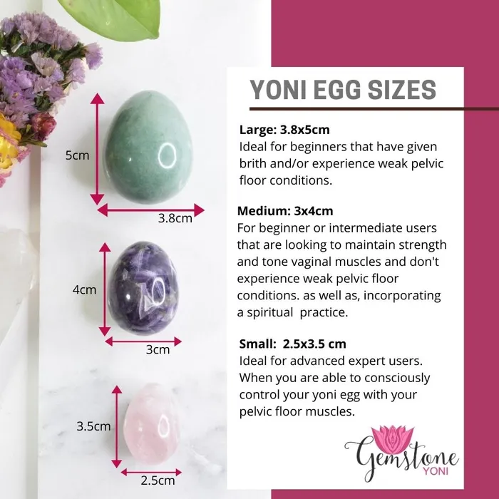 Gemstone Yoni Vibrators Fire Quartz Yoni Eggs