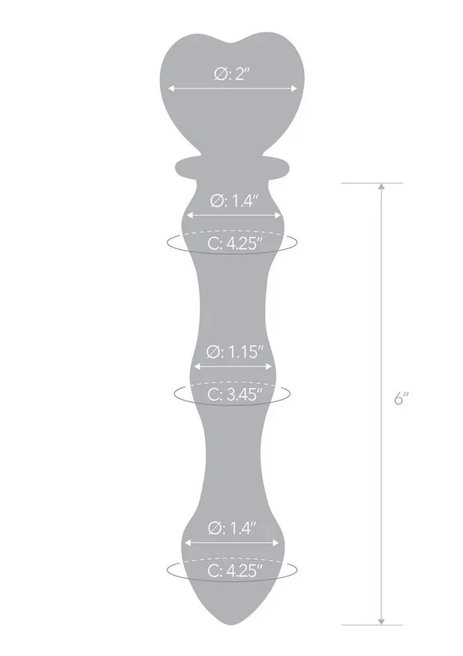 Glas Sweetheart Dildo Glas Dildos