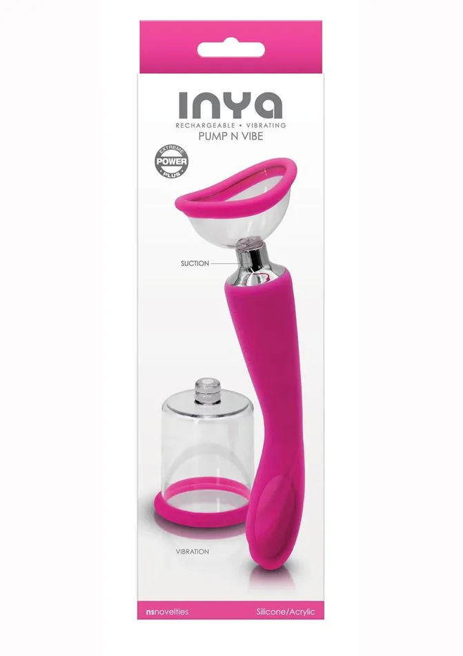 Inya Silicone Rechargeable Pump and Vibrator Inya Female Sex Toys