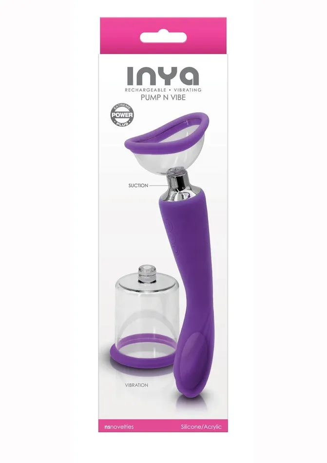 Inya Silicone Rechargeable Pump and Vibrator Inya Female Sex Toys