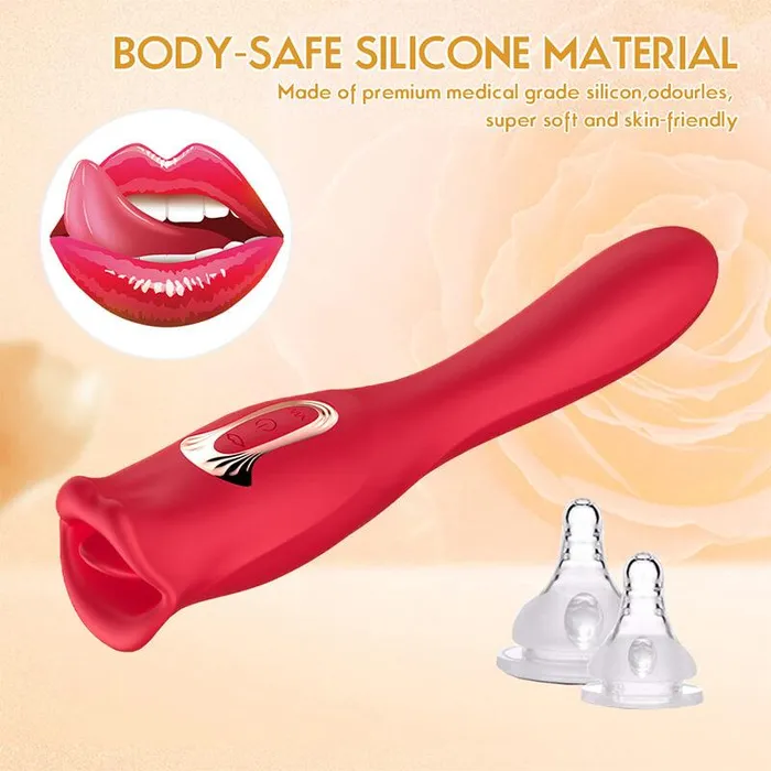 Inyarose Female Sex Toys TongueLicking Clitoral Vibrator