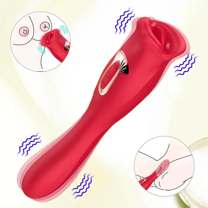 Inyarose Female Sex Toys TongueLicking Clitoral Vibrator