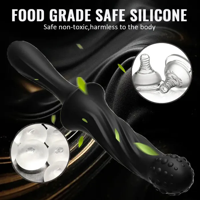 Inyarose Male Sex Toys Prostate Massage Double Head Anal Plugs