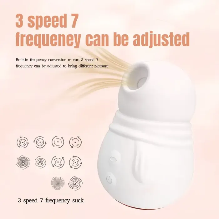Inyarose Male Sex Toys Snowman Suction Vibration Stimulation Massager