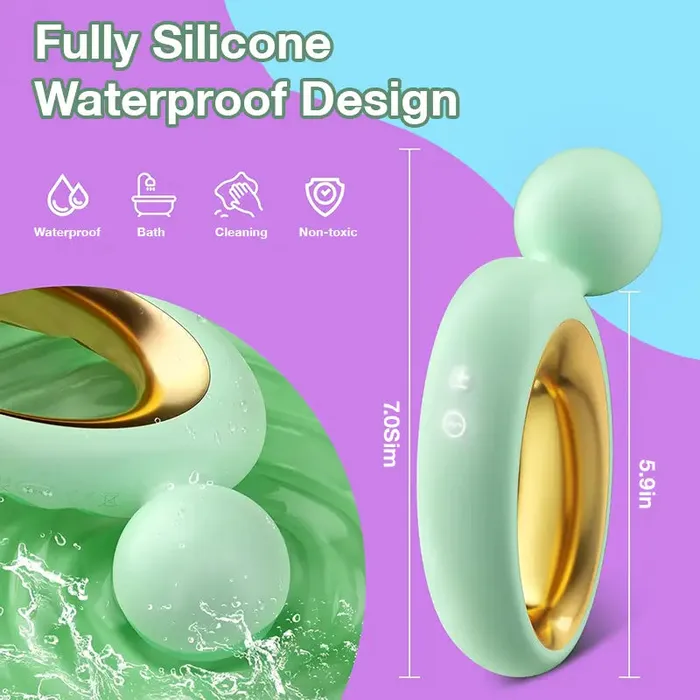 Inyarose RingShaped Handheld Vibrating Massager Male Sex Toys