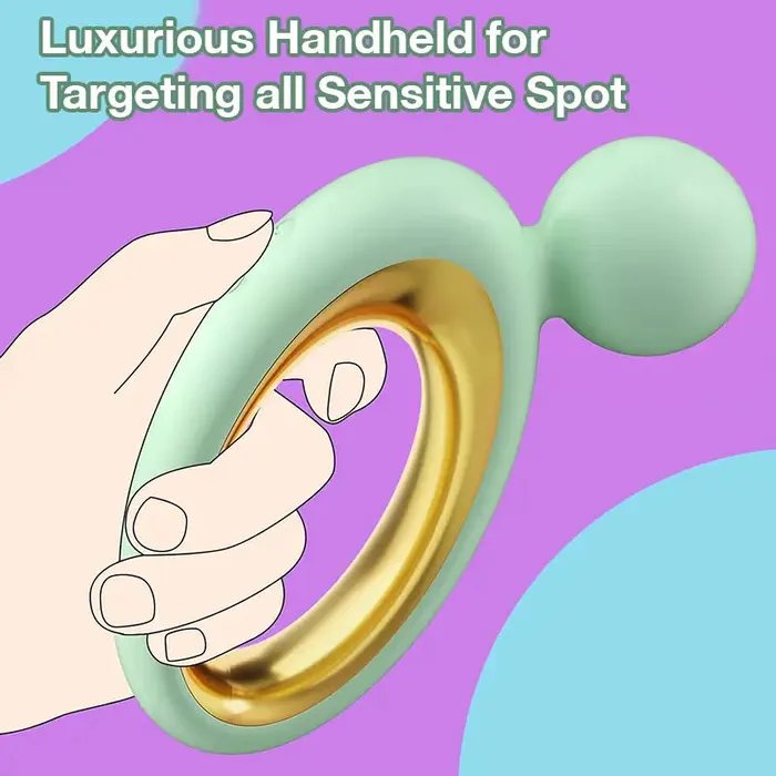 Inyarose RingShaped Handheld Vibrating Massager Male Sex Toys
