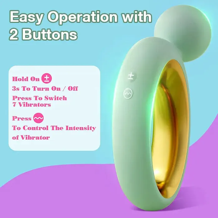 Inyarose RingShaped Handheld Vibrating Massager Male Sex Toys