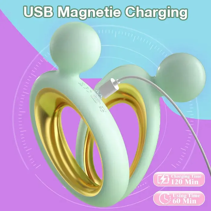 Inyarose RingShaped Handheld Vibrating Massager Male Sex Toys