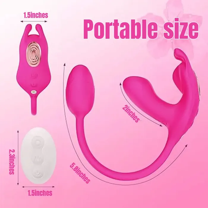 Inyarose Vibrators Rabbit Ear Shaped Wearable Vibrator