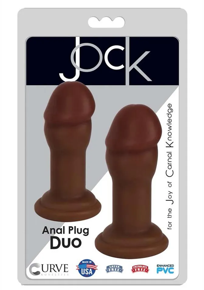 Jock Male Sex Toys Jock Anal Plug Duo Penis Heads
