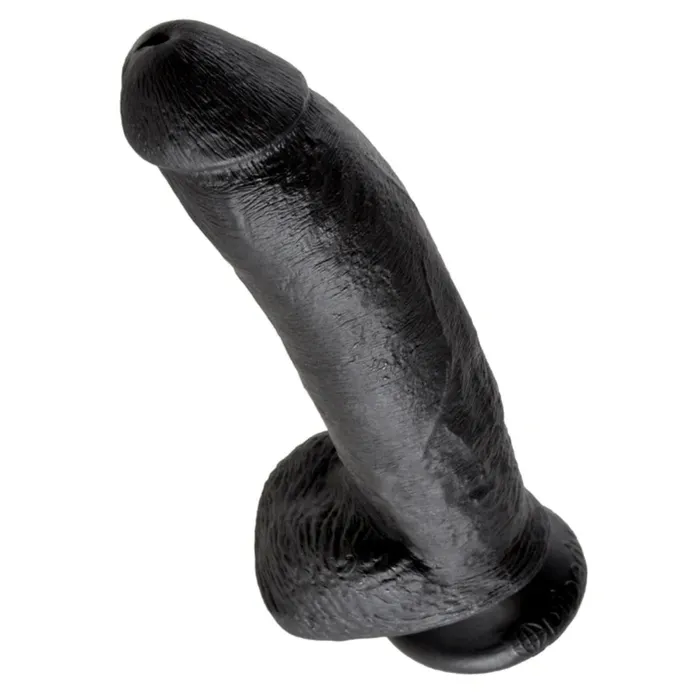 King Cock King Cock Dildo With Balls Black 9 Inch Dildos