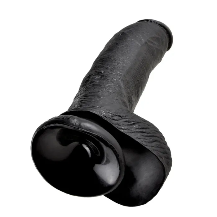 King Cock King Cock Dildo With Balls Black 9 Inch Dildos