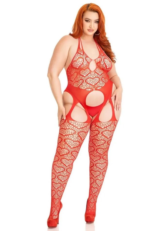 Leg Avenue Leg Avenue Seamless Heart Net Suspender Bodystocking Bodystockings Playsuits Leg Avenue Leg Avenue Seamless Heart Net Suspender Bodystocking Bodystockings Playsuits