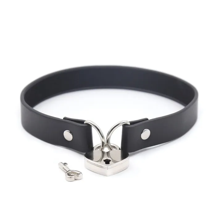 Love Plugs Female Sex Toys Lock my Heart BDSM Collar