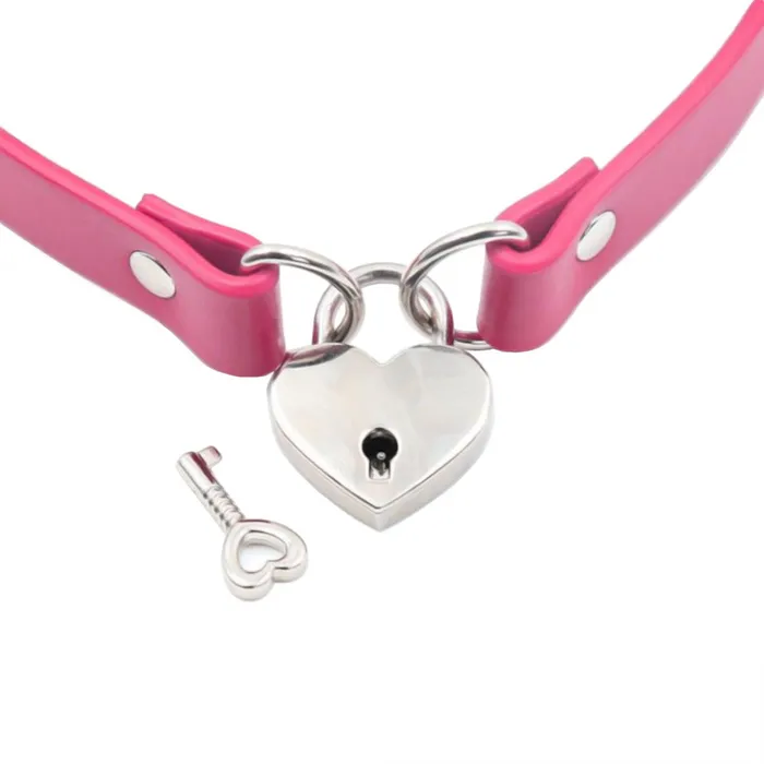 Love Plugs Female Sex Toys Lock my Heart BDSM Collar Love Plugs Female Sex Toys Lock my Heart BDSM Collar