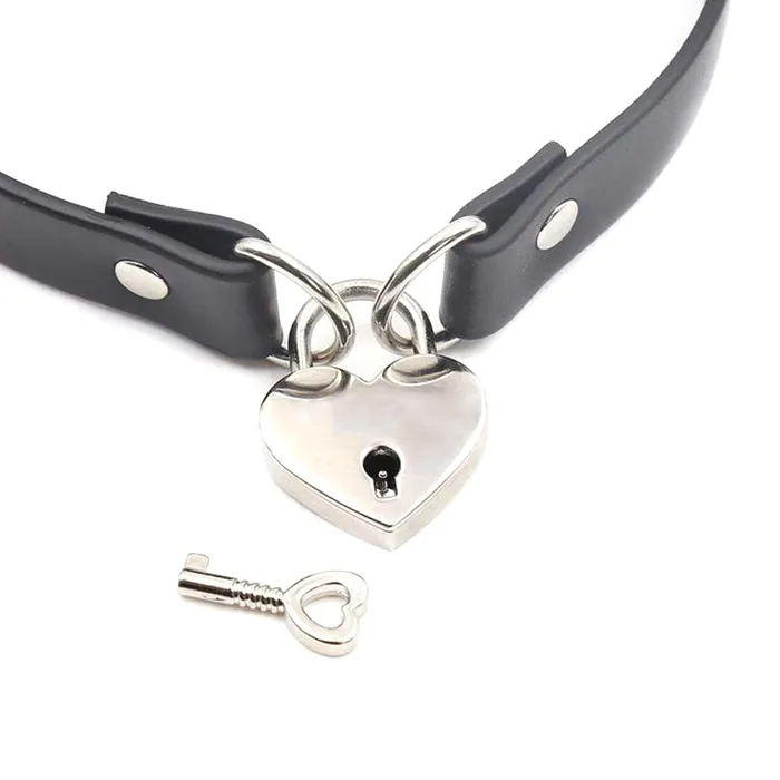 Love Plugs Female Sex Toys Lock my Heart BDSM Collar Love Plugs Female Sex Toys Lock my Heart BDSM Collar