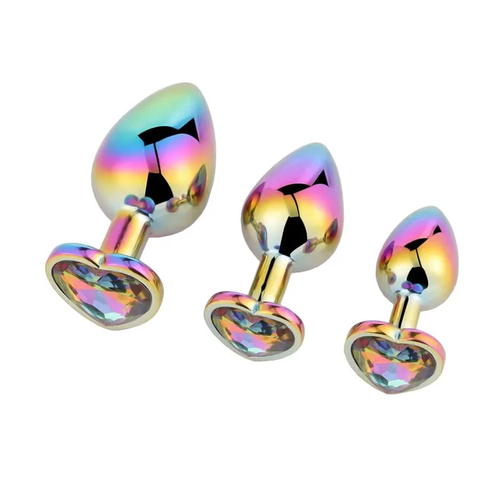Love Plugs Male Sex Toys Gleaming Steel Toy Set 3 Piece