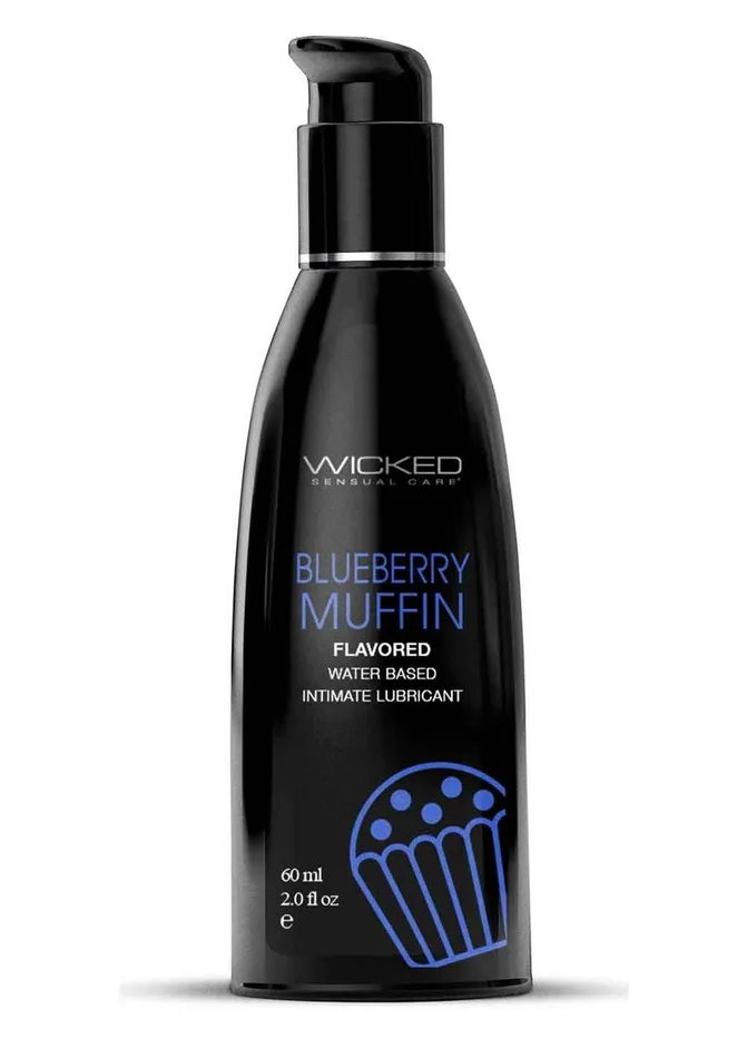 Lubricants Wicked Aqua Water Based Flavored Lubricant Blueberry Muffin Wicked Aqua Lubricants Wicked Aqua Water Based Flavored Lubricant Blueberry Muffin Wicked Aqua