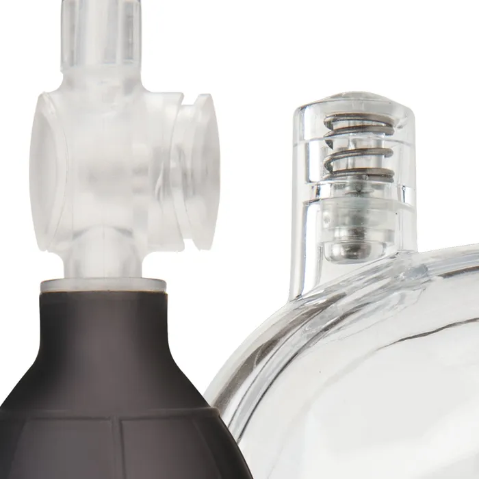 Lux Fetish Male Sex Toys Lux Fetish Deluxe Pussy Pump With Quick Release Valves Clear