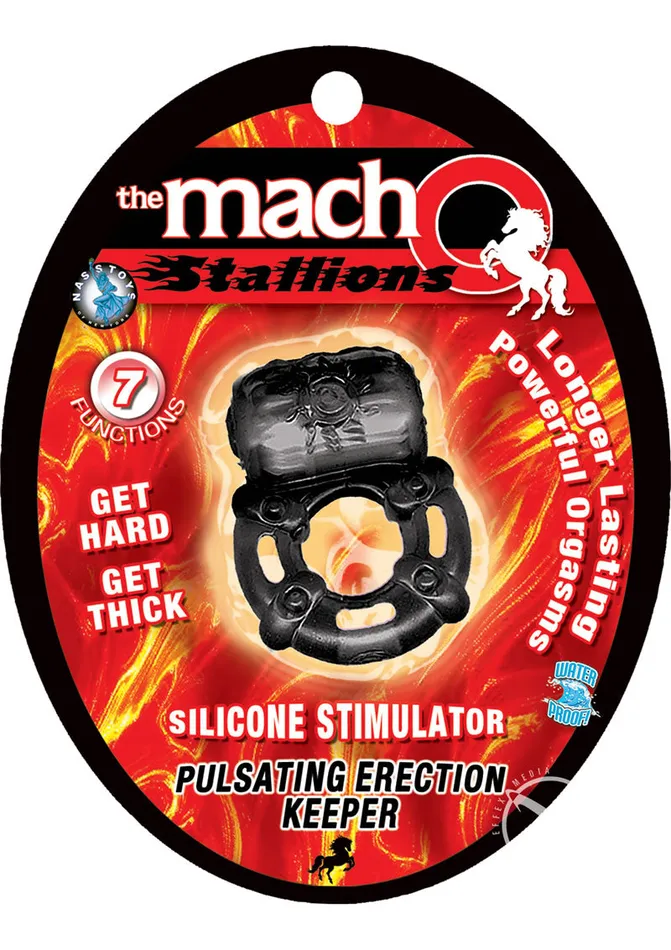 Macho The Macho Stallions Pulsating Erection Keeper Silicone Vibrating Cock Ring Male Sex Toys Macho The Macho Stallions Pulsating Erection Keeper Silicone Vibrating Cock Ring Male Sex Toys