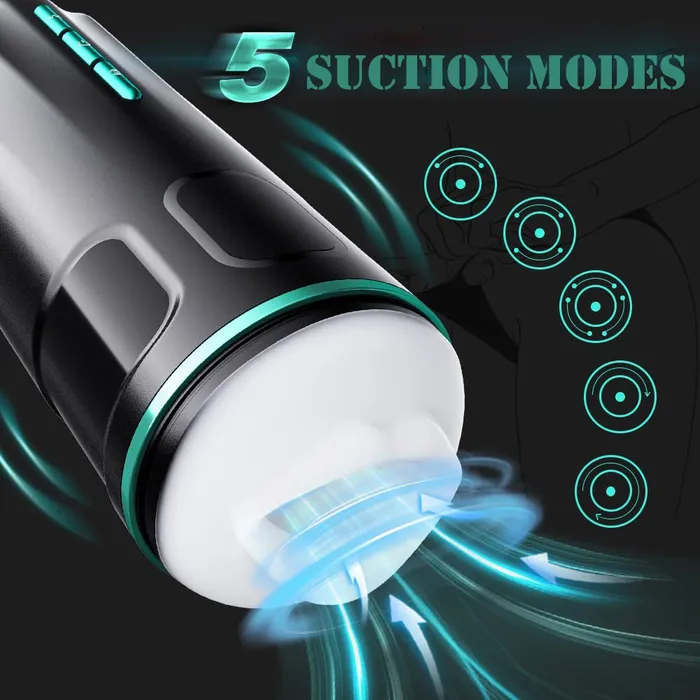 Male Sex Toys 5 Suction 5 Vibration Automatic Electric Penis Stimulator Blowjob Masturbator Earlypeach