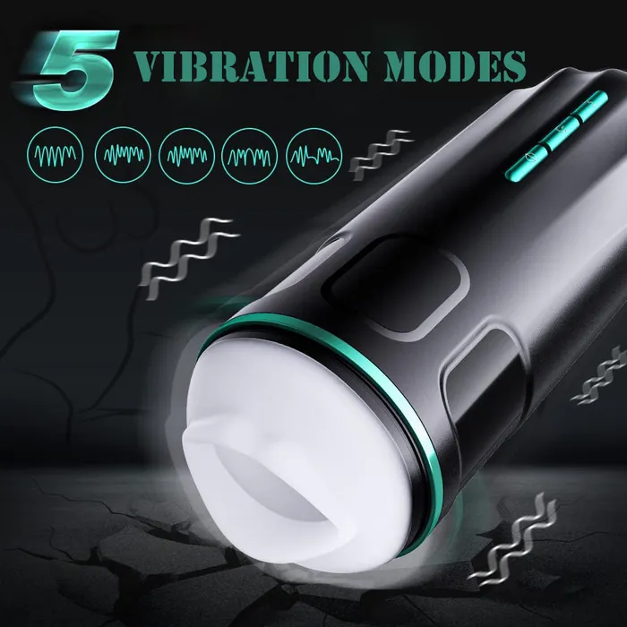 Male Sex Toys 5 Suction 5 Vibration Automatic Electric Penis Stimulator Blowjob Masturbator Earlypeach