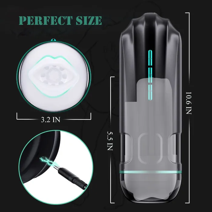 Male Sex Toys 5 Suction 5 Vibration Automatic Electric Penis Stimulator Blowjob Masturbator Earlypeach