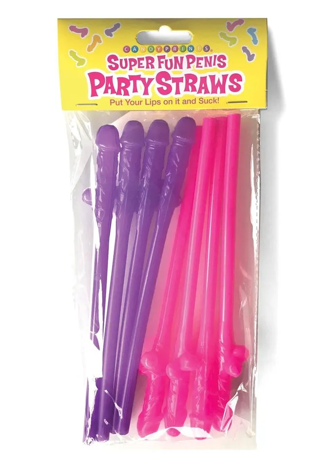 Male Sex Toys Candyprints Party Super Fun Penis Party Straws