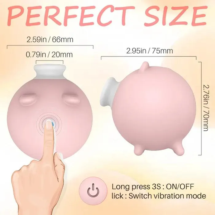 Male Sex Toys Inyarose Pink Pig Clitoris Sucking Masturbator