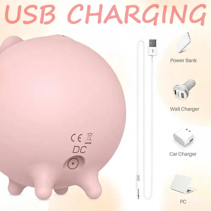 Male Sex Toys Inyarose Pink Pig Clitoris Sucking Masturbator