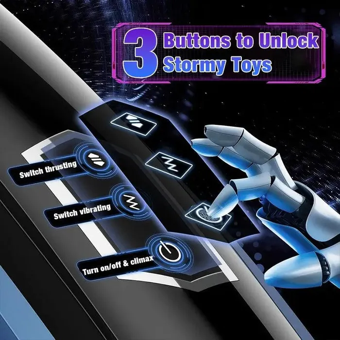 Male Sex Toys Inyarose Vibrating Telescopic Starry LED Light Masturbation Cup