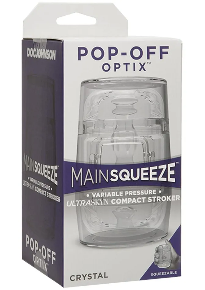 Male Sex Toys Main Squeeze Main Squeeze Pop Off Ultraskyn Compact Masturbator