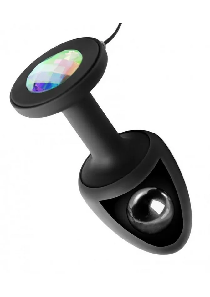 Male Sex Toys Master Series Paragon Gem Accented Vibrating Anal Plug Master Series