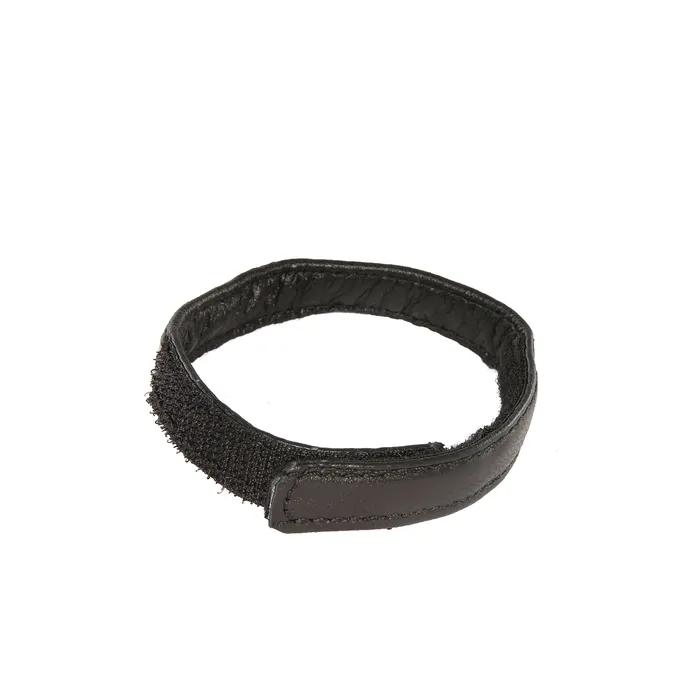 Male Sex Toys SI Novelties Si95079 BLACK VELCRO LEATHER COCK RING