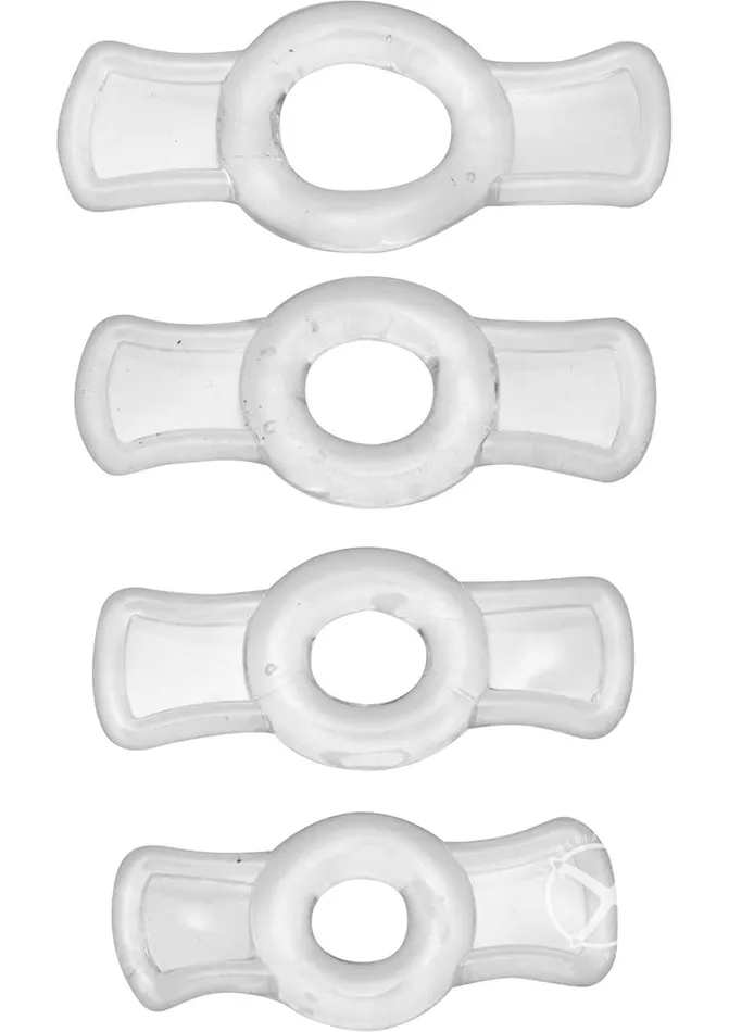 Male Sex Toys Size Matters Endurance Clear 4 Ring Penis Size Matters