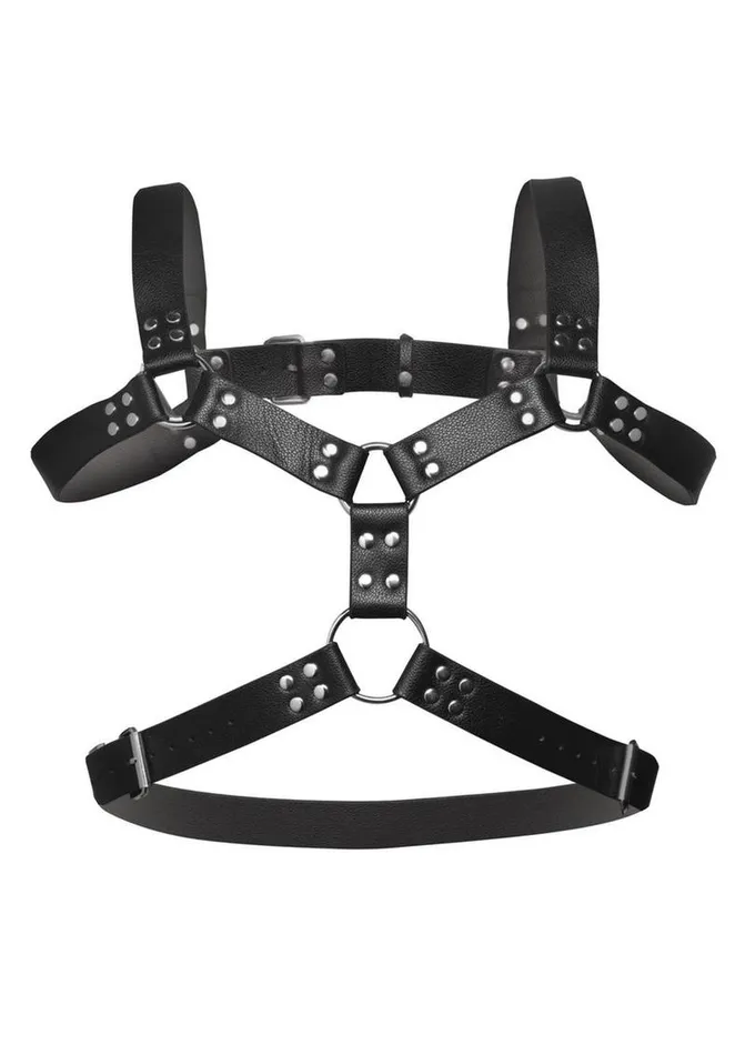 Male Sex Toys STRICT Strict 6 ORing Chest Harness