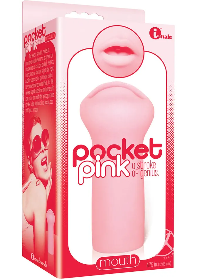 Male Sex Toys THE 9S The 9s Pocket Pink Mini Mouth Masturbator