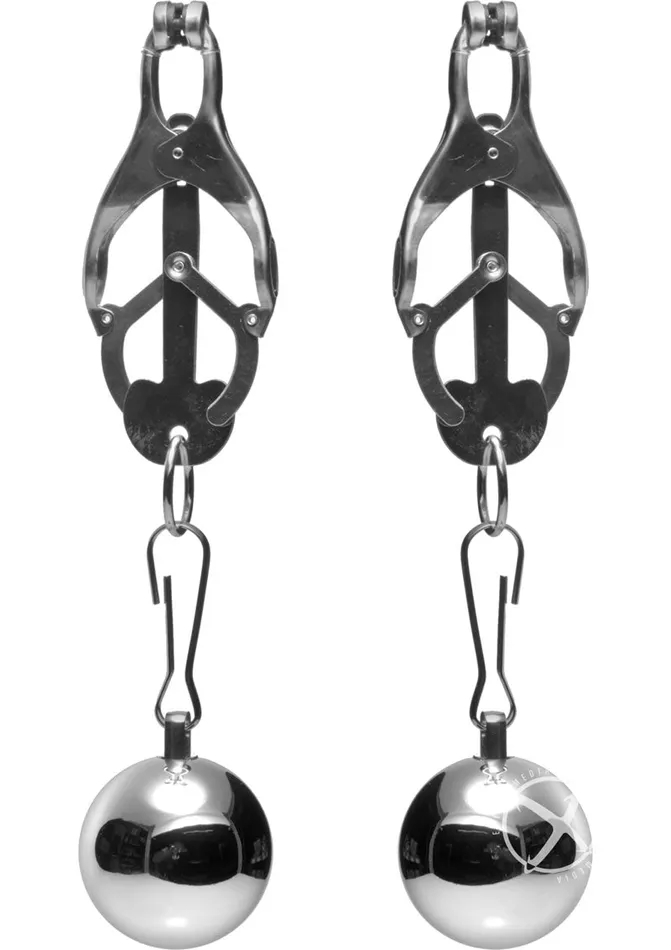 Master Series Deviant Monarch Weighted Nipple Clamps Master Series Female Sex Toys Master Series Deviant Monarch Weighted Nipple Clamps Master Series Female Sex Toys